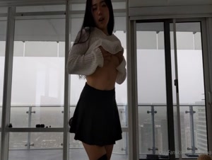 爆赞双马尾！可爱肉肉JK亚裔「kirukonawa」OF露脸私拍 雀斑美少女反差solo